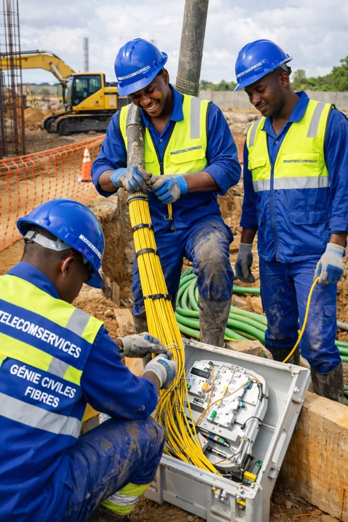 entreprise de travaux de genie civiles fibres abidjan